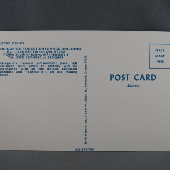 Vintage Postcard - Enchanted Forest Entrance Building - Smith Western - Picture 2 of 4